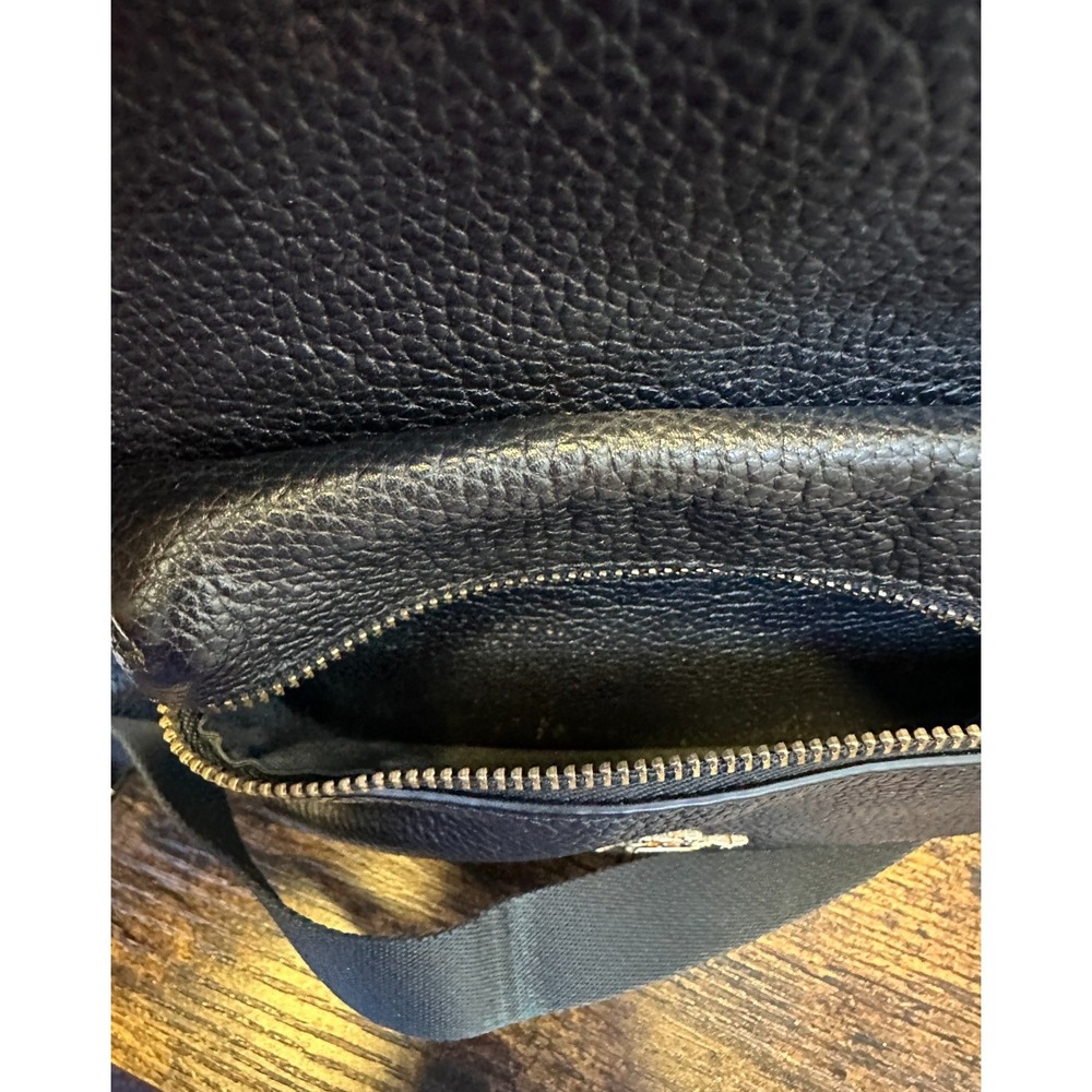 Coach Mini Charlie Backpack Black Pebbled Leather Bag Gold Hardware F38263 - Picture 6 of 16
